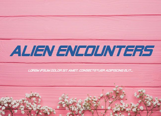 Alien Encounters example
